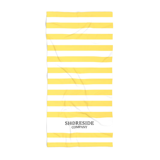 Quick Dry Cotton Mix Beach Towel In Yellow