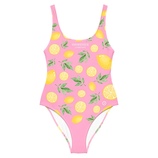 Lemon One Piece Swimsuit - Pink