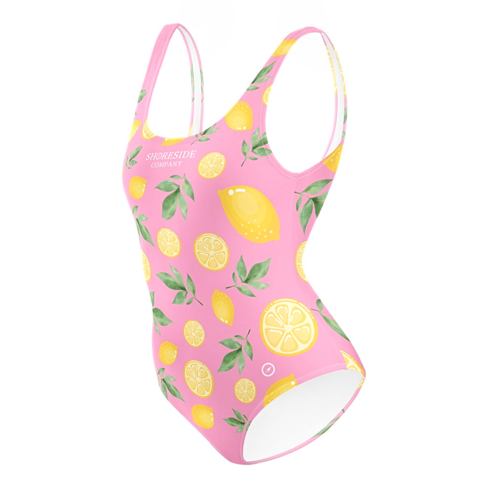 Lemon One Piece Swimsuit - Pink