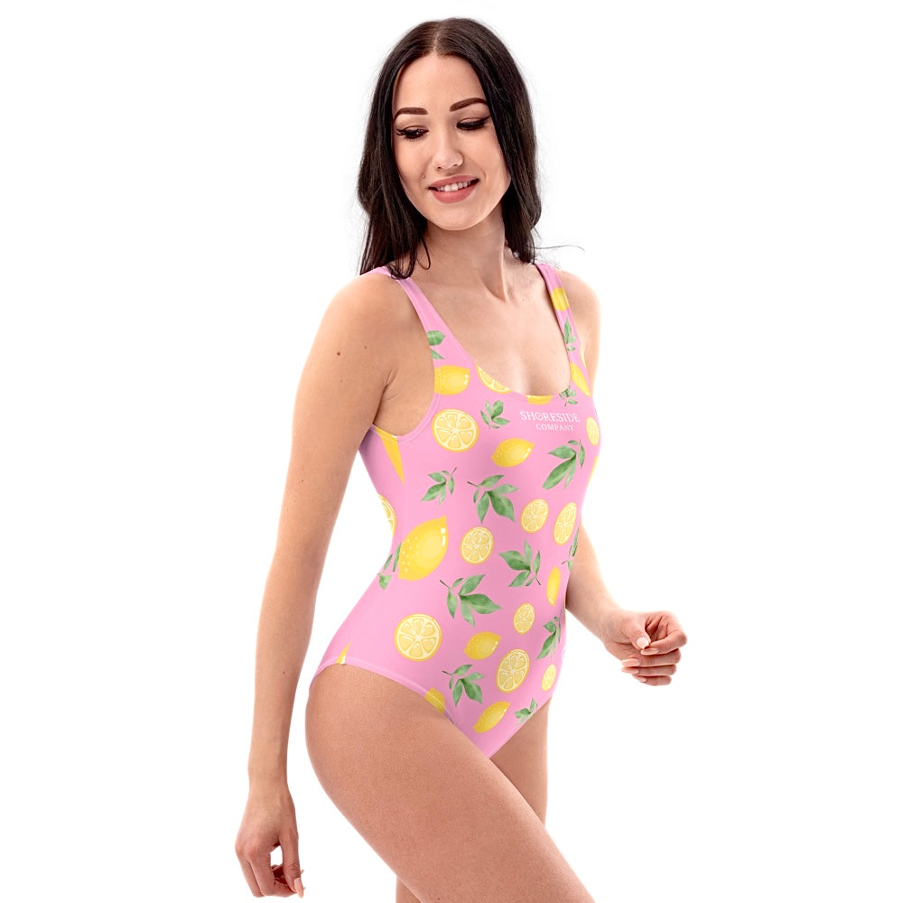 Lemon One Piece Swimsuit - Pink