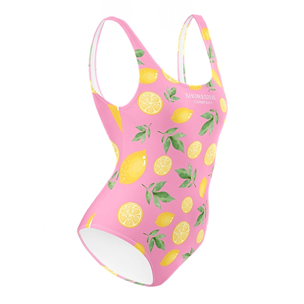 Lemon One Piece Swimsuit - Pink