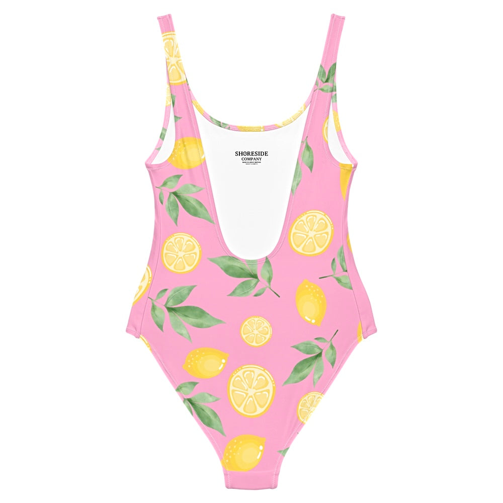 Lemon One Piece Swimsuit - Pink