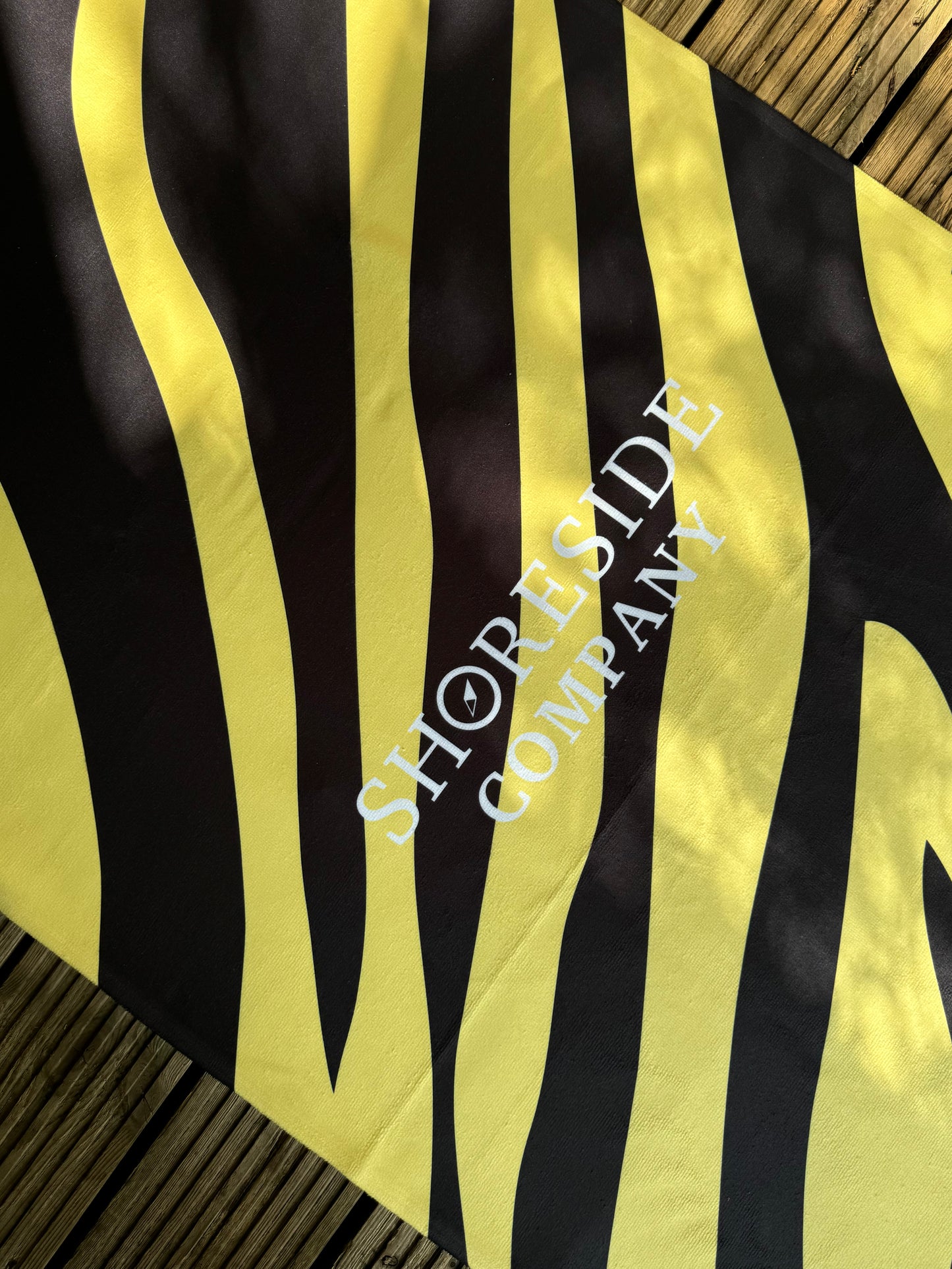 Cotton Quick Dry Towel - Tiger Print - Yellow