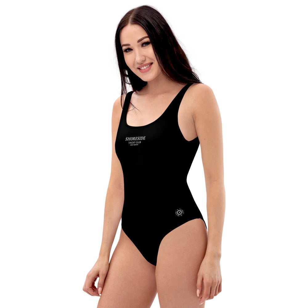 Yacht Club One Piece Swimsuit - Black