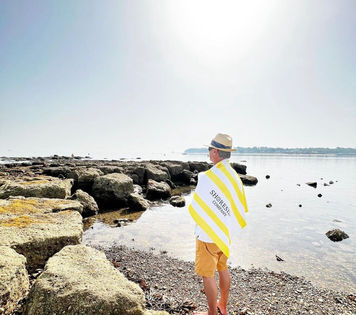 Quick Dry Cotton Mix Beach Towel In Yellow