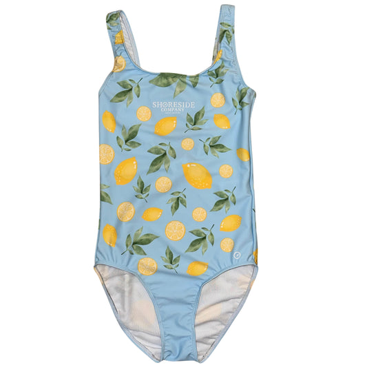 Lemon One Piece Swimsuit - Blue