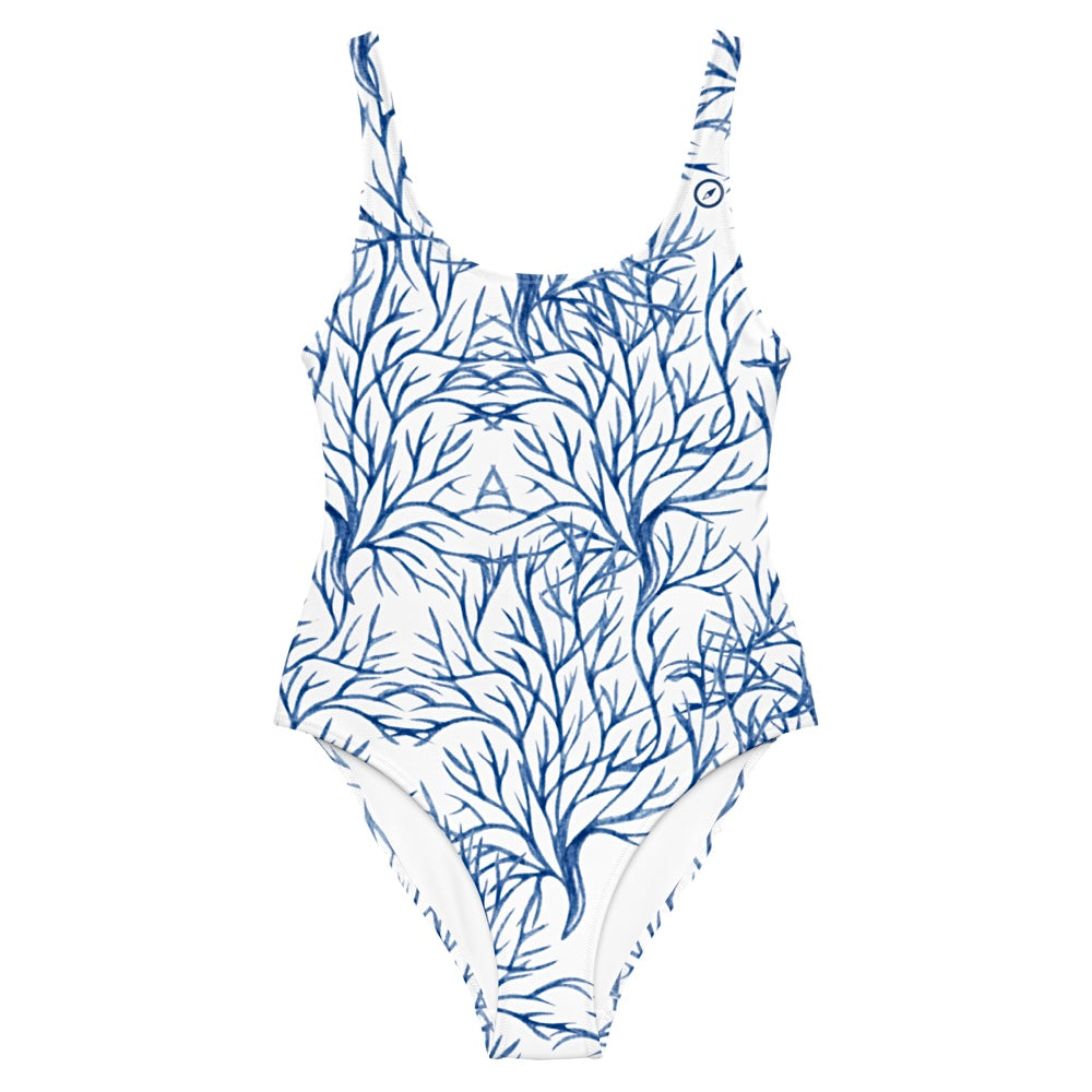 Sea Grass One Piece Swimsuit - White