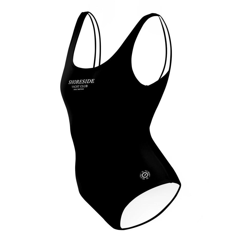 Yacht Club One Piece Swimsuit - Black