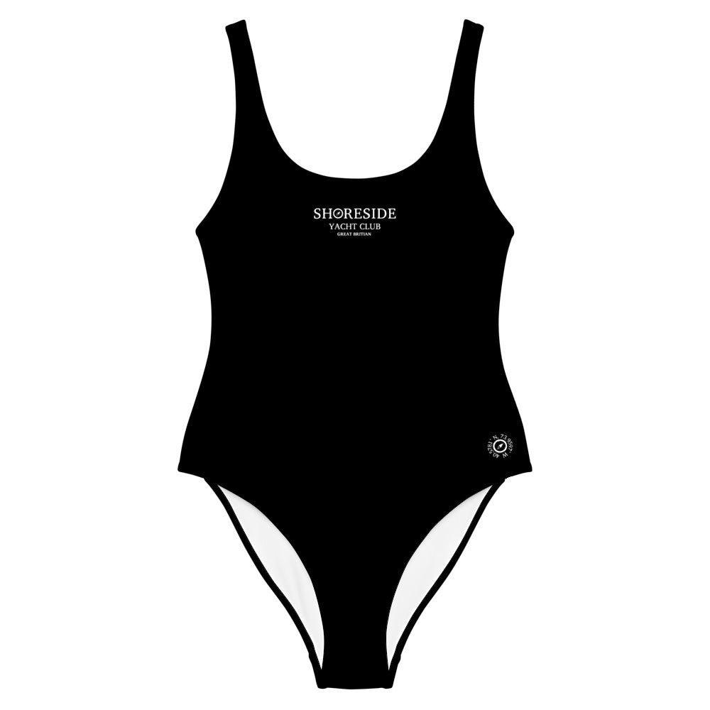 Yacht Club One Piece Swimsuit - Black