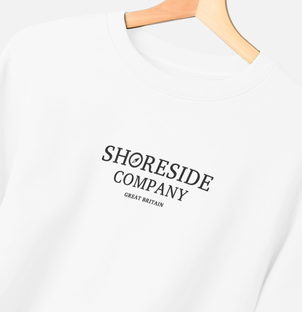 Shoreside Company Great Britian Organic Cotton Sweatshirt - White