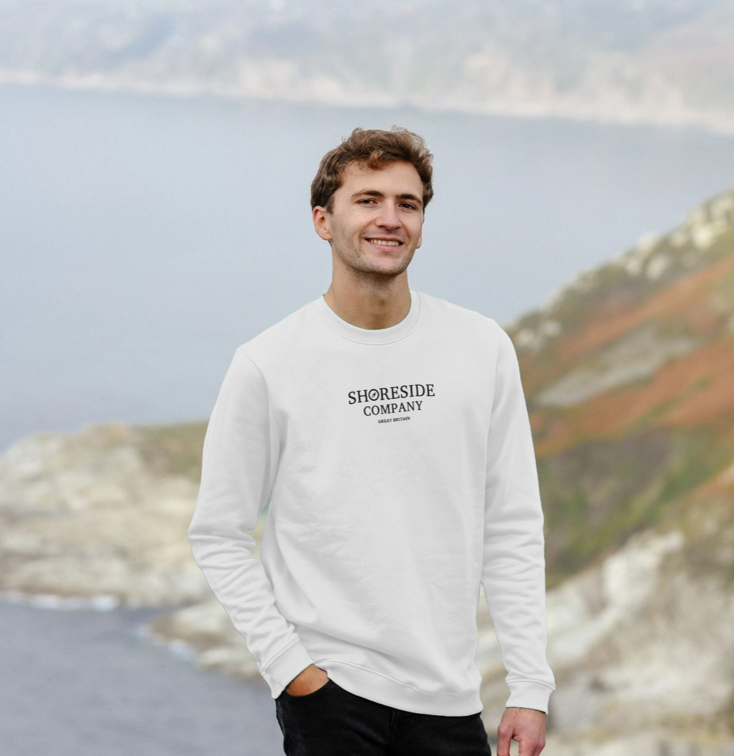 Shoreside Company Great Britian Organic Cotton Sweatshirt - White