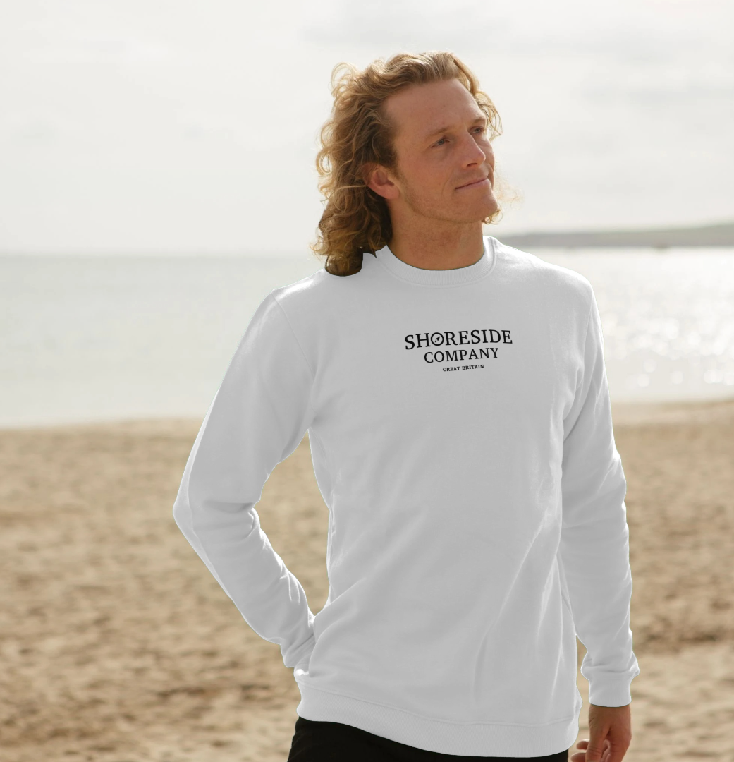 Shoreside Company Great Britian Organic Cotton Sweatshirt - White