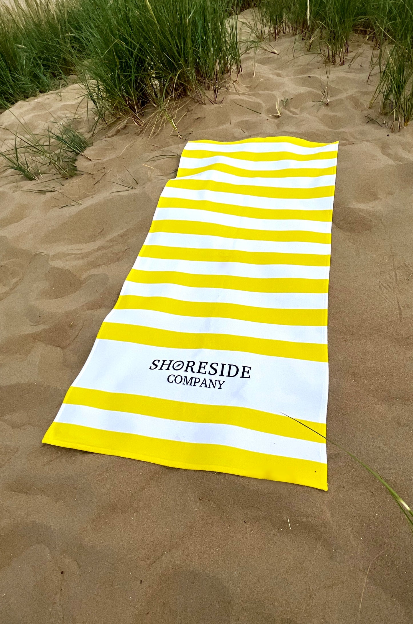 Quick Dry Cotton Mix Beach Towel In Yellow