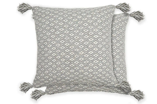Recycled Cotton Cushion in Silver