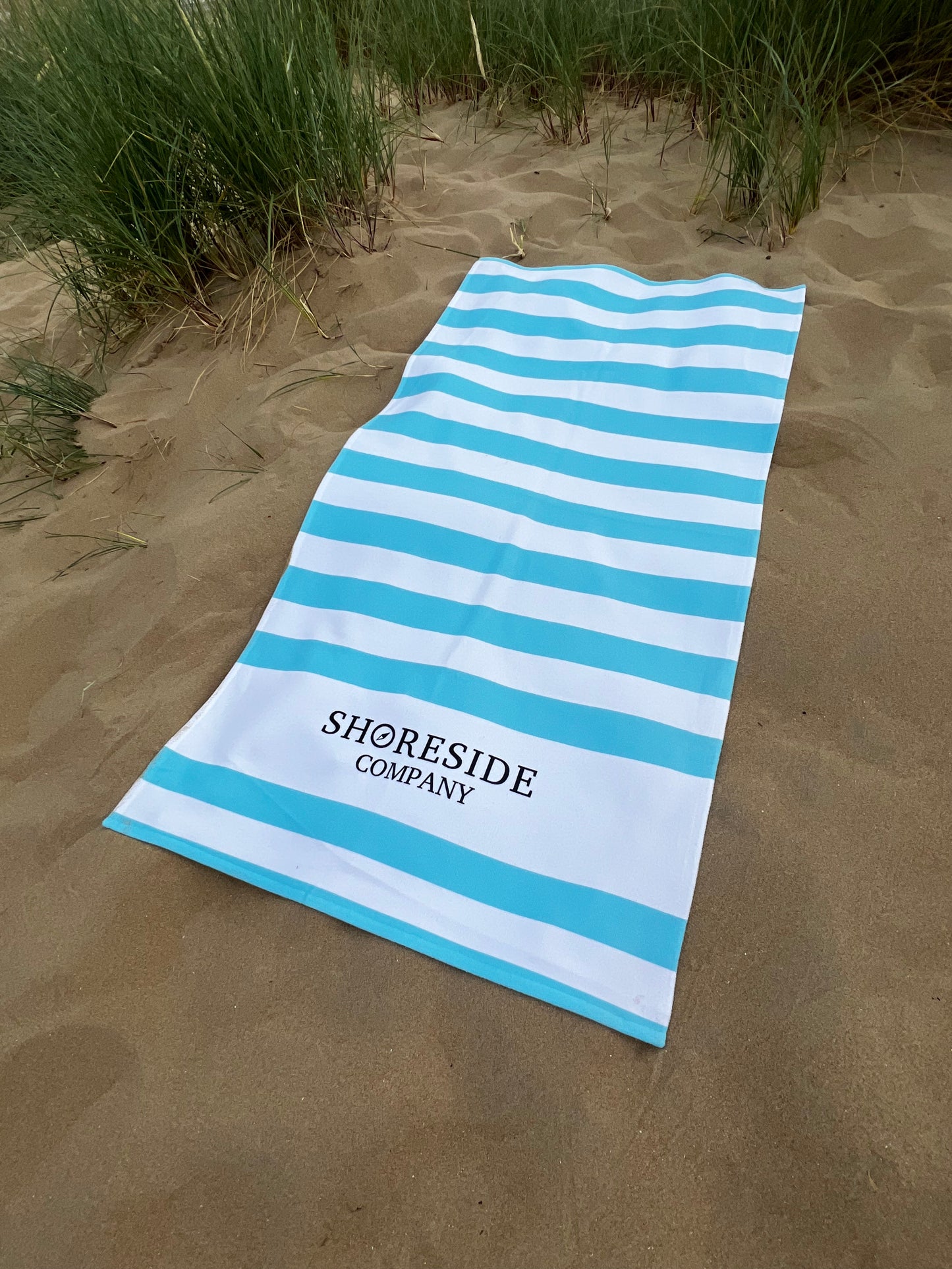 Quick Dry Cotton Mix Beach Towel In Aqua